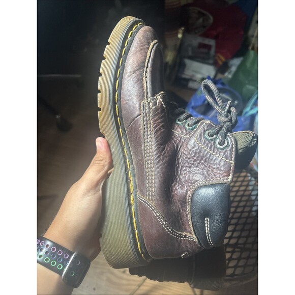 Dr. Martens Boots Size 9 Doc Martens AW004 Brown Leather Lace Up Y2K 8A26 Used main image 10
